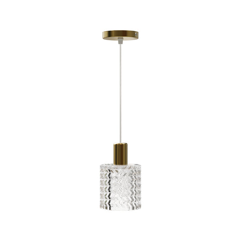 Iron Pendant Light with Glass Shade, LI530075 (Ver.2)