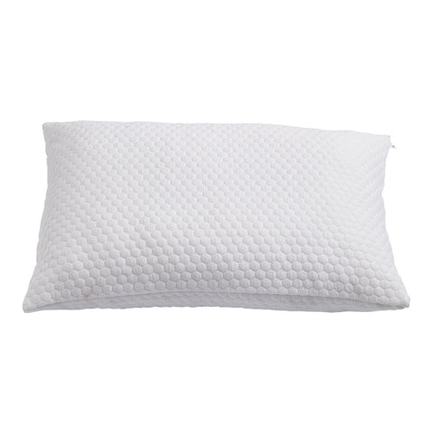 Queen Size Bamboo Fiber Fabric Shredded Memory Foam Adjustable Medium Bed Pillows, LY0200