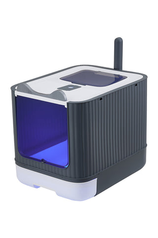 Large Enclosed Cat Litter Box with UV Sterilizer Lamp, CT1318 (Ver.2)