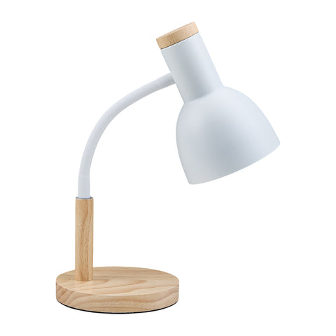 Table Lamp with Flexible Arm and Wooden Base, LI530017 (VER.2)