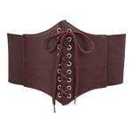 Lace-Up Elastic Corset Waspie Wide Belt, DQ0054 (Ver.2)