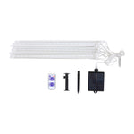 Solar-Powered Meteor Shower String Lights with Remote Control, LD200017