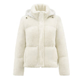 Borg Hooded Padded Jacket with Practical Side Pockets, CC062031