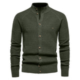 Stand-Up Collar Cardigan Sweater, CC290661