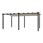 10x20ft Aluminium Pergola with Retractable Roof, LG1613LG1614