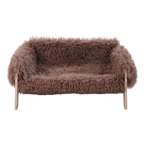 Wooden Frame Pet Sofa with Removable Cover, XD0035