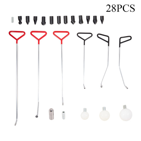 28-Piece Car Paintless Dent Removal Rods Kit, UR130048