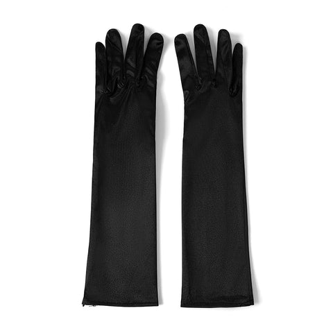 Elegant Mid-length Satin Gloves, CA290147