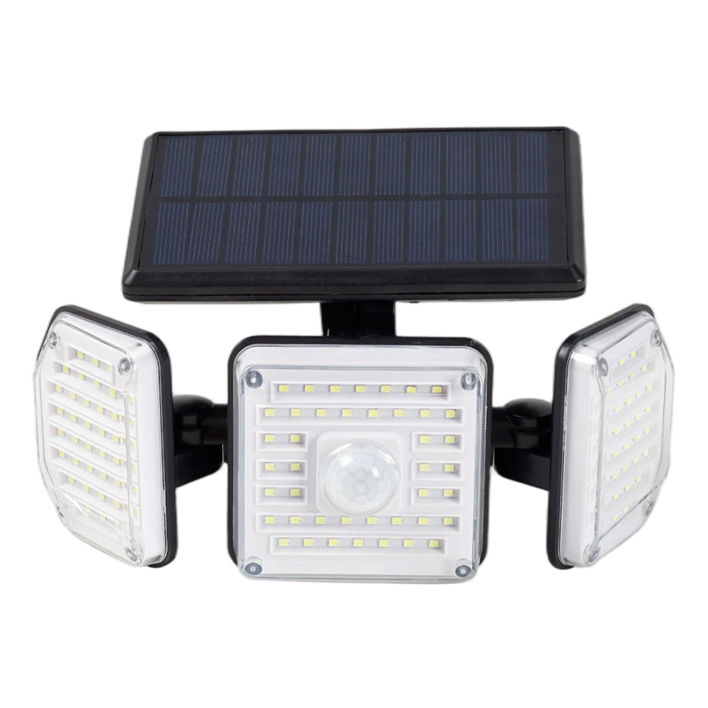 Wall-Mounted Outdoor Solar Security Light with Rotating Heads, LO20004 ...