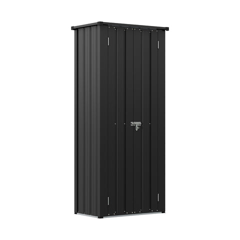 1.5X2.5FT Storage Cabinet Metal Garden Shed with Lockable Door, GS040003