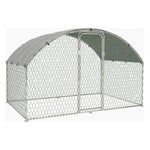 Metal Walk-in Chicken Coop Run with PE Tarpaulin, XD0029 (Ver.2)