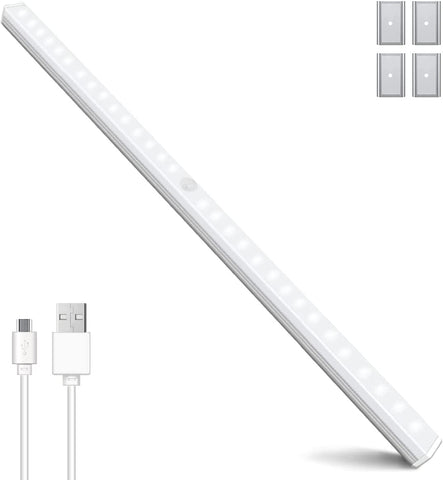 Livingandhome 2W Smart Sensor Wardrobe Light, USB Rechargable, 6500K, 42cm, AJ0202