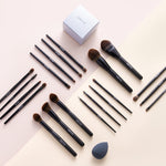 Sheonly Professional Makeup Brush Set 20 Pcs for Foundation Powder Concealers Eye Shadows Blush, BU0423