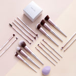 Sheonly Professional Makeup Brush Set 18 Pcs for Foundation Powder Concealers Eye Shadows Blush, BU0432