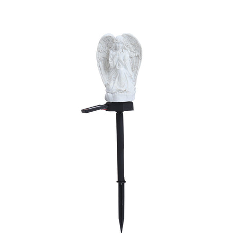 Livingandhome Solar Resin Praying Angel LED Garden Stake Light, CT0268