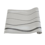 Livingandhome Modern Curve Striped Non-Woven Wallpaper, CT0365