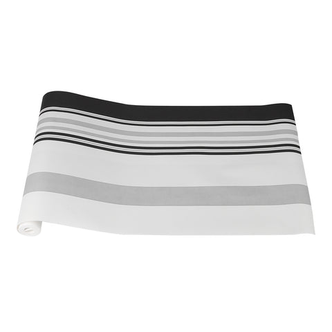 Livingandhome Modern Black White Grey Striped Non-Woven Wallpaper, CT0367