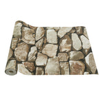 Livingandhome Rustic Stone Brick Textured Wallpaper, CT0372