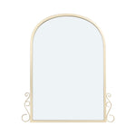 Livingandhome Gold Metal Arched Vanity Wall Mirror, FI0547