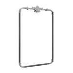 Livingandhome Vintage-Inspired Rectangle Carved Wall Mirror, FI0745
