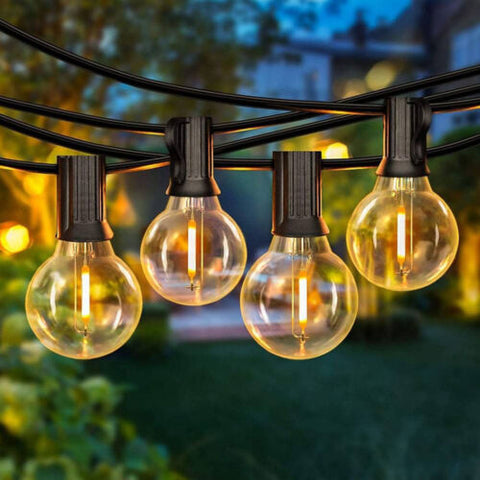 Livingandhome G40 Tungsten Festoon Lights 8M 25PCS 7W Bulb, AJ0193