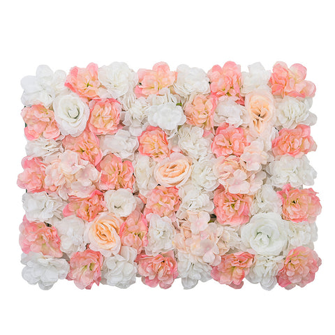 Livingandhome Artificial Rose Flower Backdrop Wall Panel, SC0266