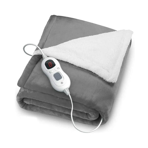 Livingandhome Reversible Flannel Electric Heated Throw Blanket, SC1024