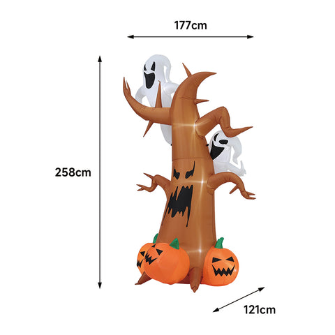 Livingandhome Halloween Inflatable Ghost Pumpkin Blow Up Yard Decoration, SP2974