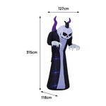 Livingandhome Halloween Inflatable Outdoor Ghost with Raising Hands and LED Lights Yard Decoration, SP2976
