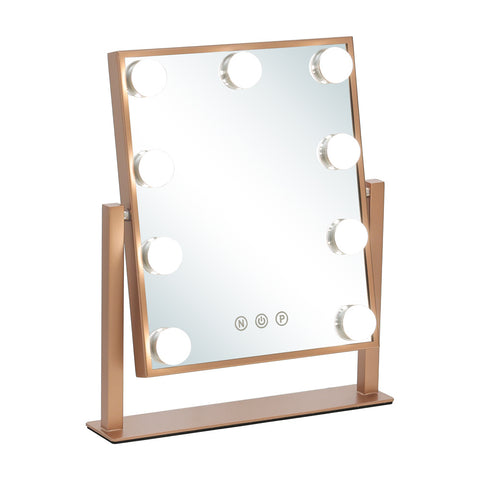 Livingandhome Adjustable LED Hollywood Vanity Mirror Rose Gold, SW0512