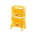 Livingandhome Mobile 2-Tier Kids Toy Storage Rack Shelf, SW0525