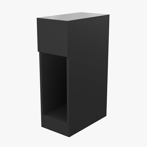 Black Bedside Table with a Drawer, FB490002