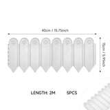 5-Piece Decorative Plastic Garden Lawn Edging Border, CT0560