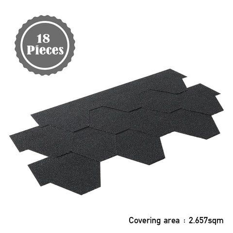 Livingandhome 18Pcs Asphalt Shingles Bitumen Roofing, AI1010