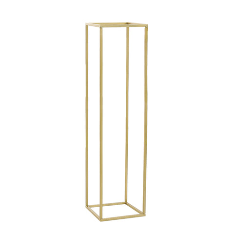 Metal Rectangular Flower Stand Pedestal Wedding Party Ornament, SC0955
