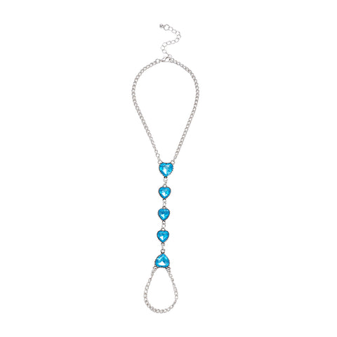 Boho Rhinestone Barefoot Sandal Anklet, CA290022 (Ver.2)