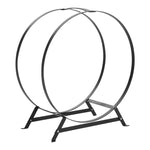 Livingandhome Round Wood Storage Rack Holder, CX0520