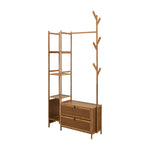 Multi-functional Wooden Coat Rack with Storage Cabinets, FB250004 (VER.2)