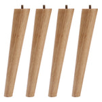 4-teiliges Set 20cm hohe Schräge Möbelbeine aus Holz in Natur, FA250012 (DE)
