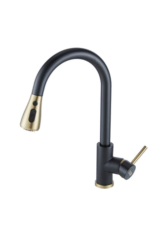 Bathroomdeco Retractable Commercial Pulldown Kitchen Faucet, DM0823