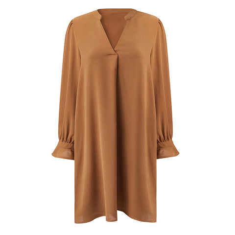 V-neck Long Sleeves Dress, CC060573