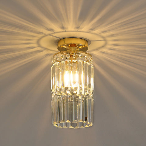 Livingandhome Crystal Mount Ceiling Light, LG1312