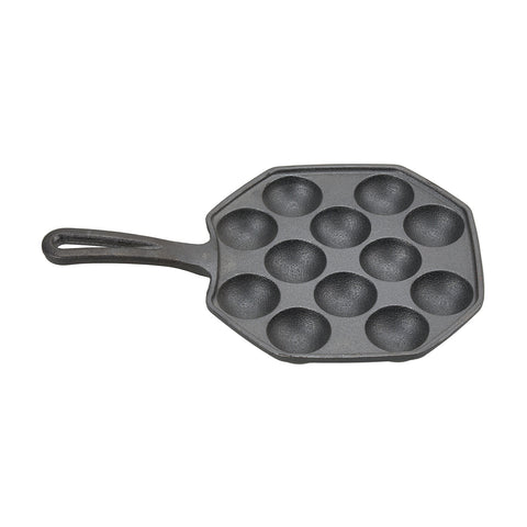 12-Hole Cast Iron Takoyaki Pan, GK190059 (Ver.2)
