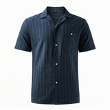 Striped Short-Sleeve Shirt, CC290934