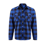 Flannel Plaid Shirt with Turn-Down Collar, MN0062 (Ver.2)