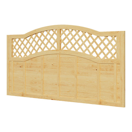 Lattice Top Wooden Garden Fence Panel, AI1554
