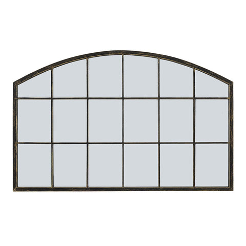 Livingandhome Arched Wall Mirror for Decor Modern Bronze Framed, FI0780