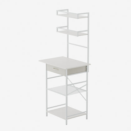 4-Tier Open Shelves Dressing Table with Drawer, FB490093