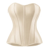 Strapless Corset Top with Lace-Up Back & Side Zip, CC062381
