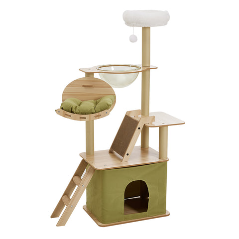 6-stöckiger Kratzbaum für Katzen mit Multifunktion, FI1183 (DE)